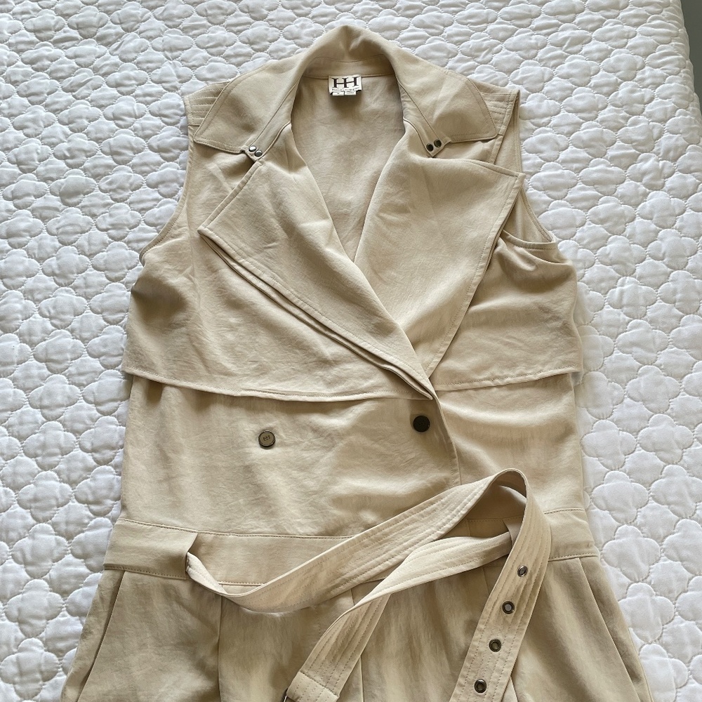 haute‎ hippie Sleeveless Trench Style Romper Size Small - Picture 5 of 7